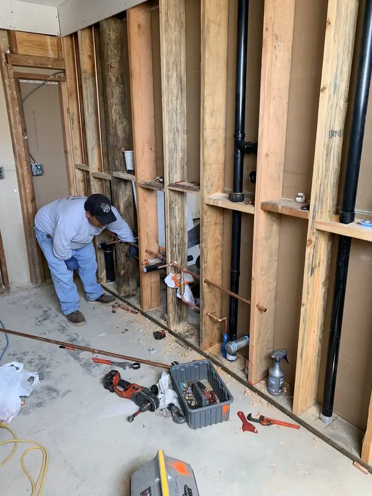 Commercial rough-in plumbing for Gas Line Repair in On Top of the World